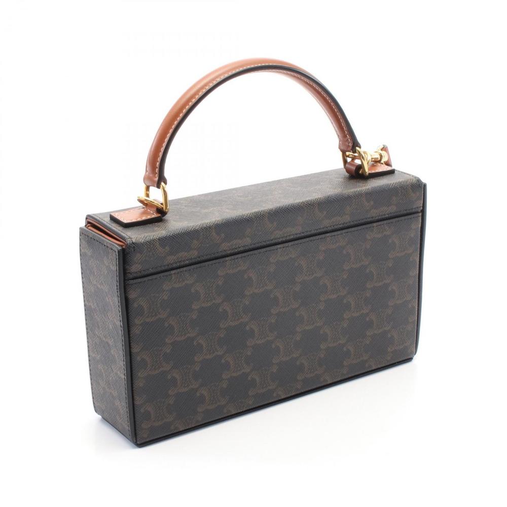 Celine Leather Handbag Triomphe Brown - Picture 1 of 6